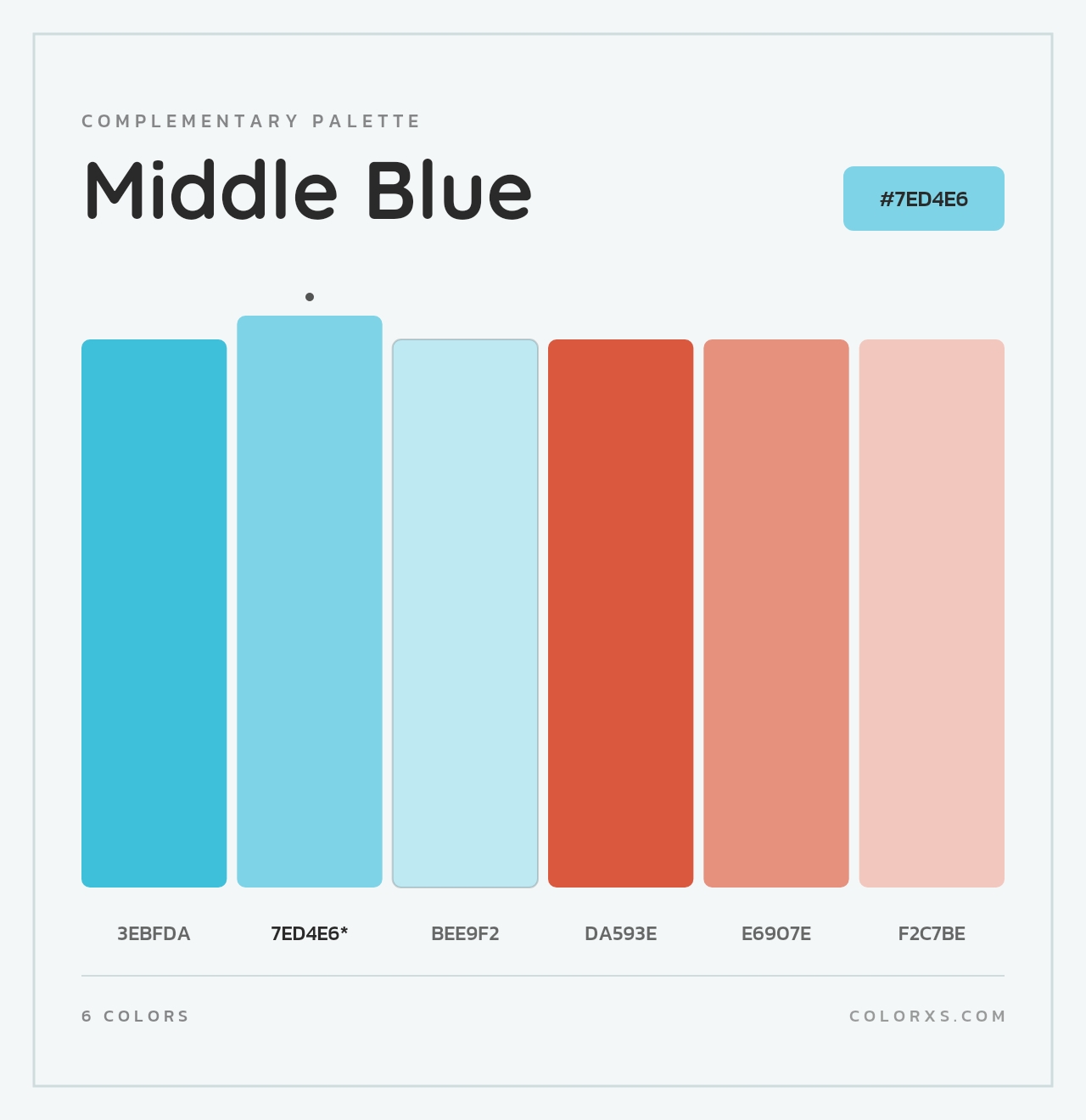Middle Blue - Complementary Color Palette