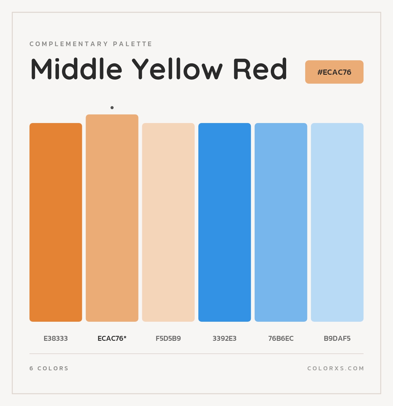Middle Yellow Red - Complementary Color Palette