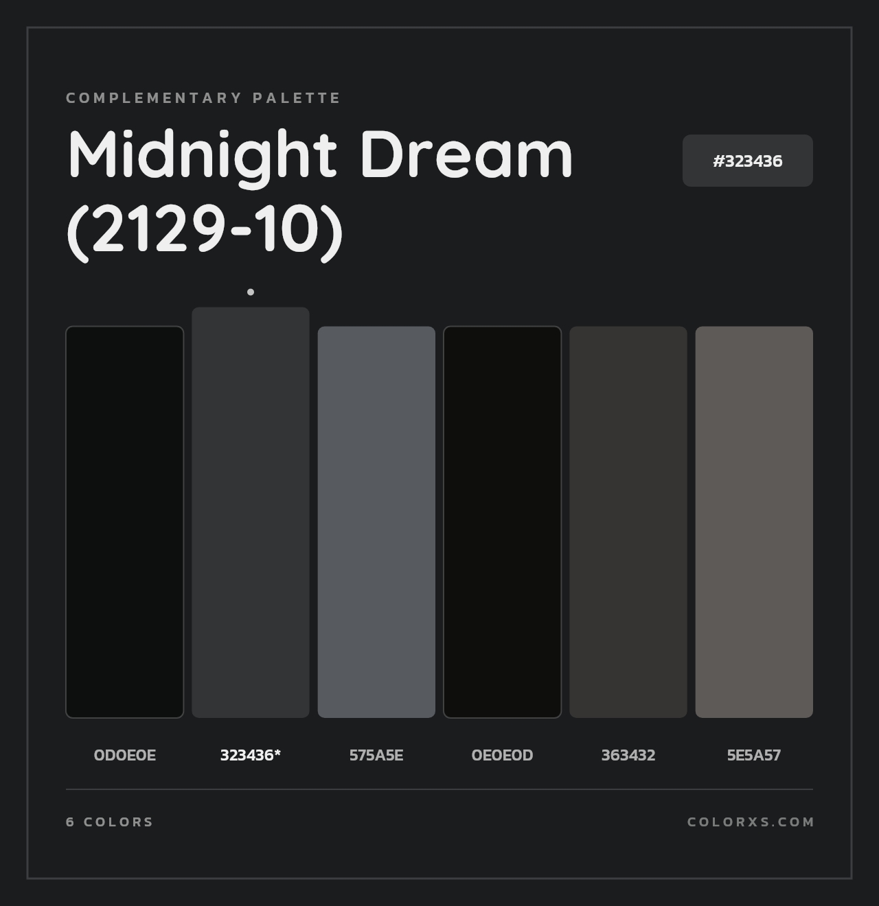 Midnight Dream (2129-10) - Complementary Color Palette