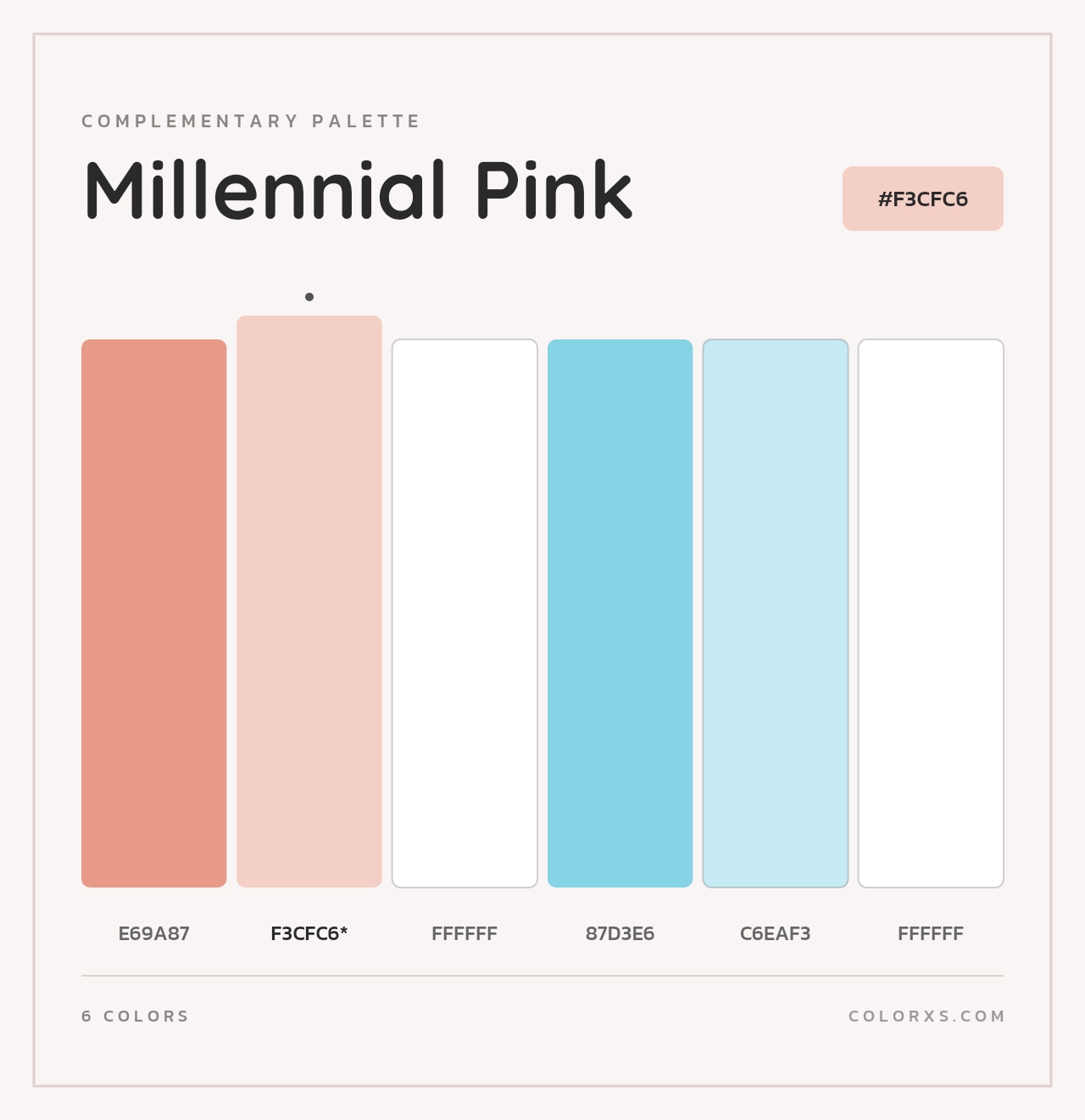 Millennial Pink - Complementary Color Palette