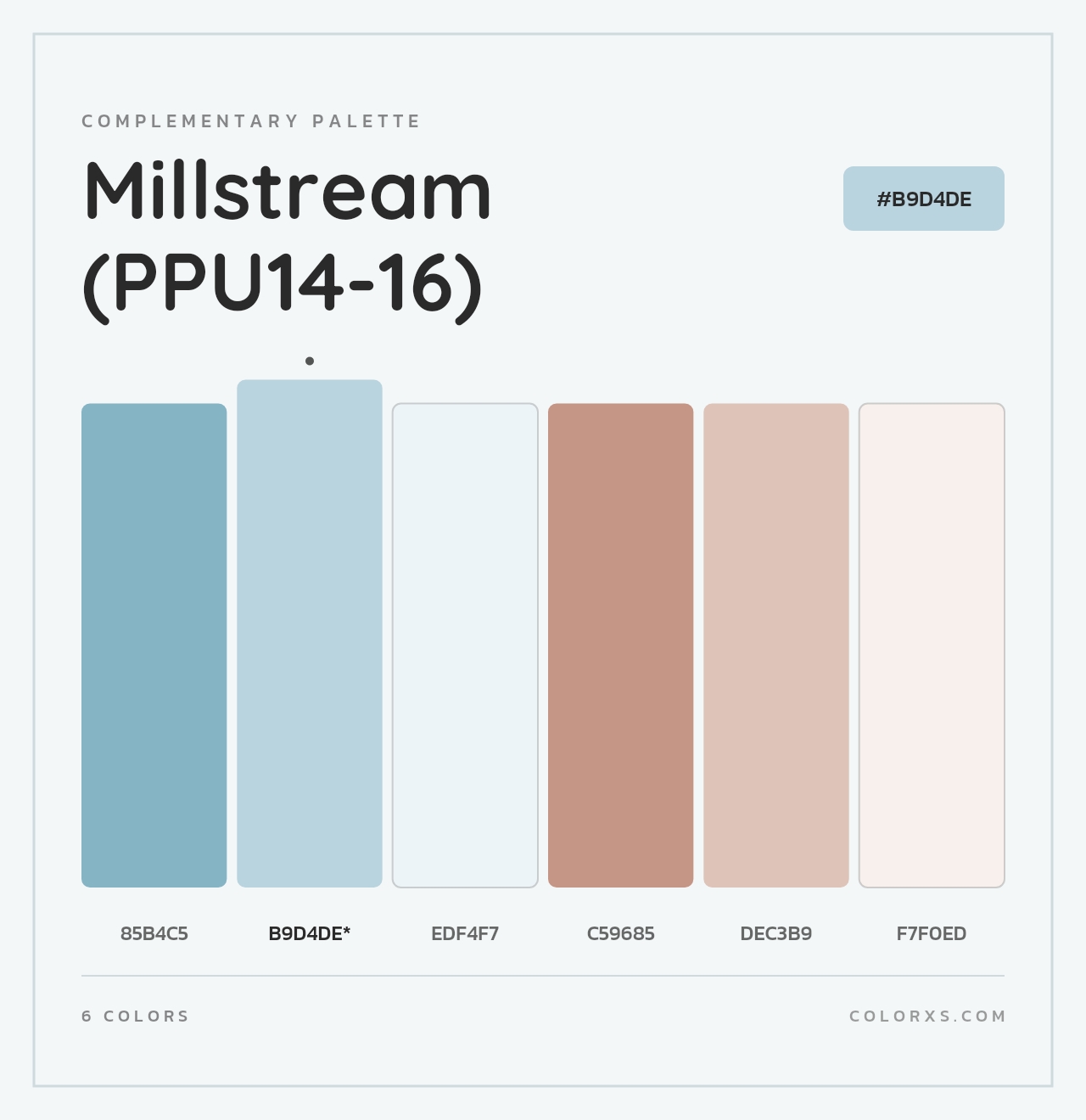 Millstream (PPU14-16) - Complementary Color Palette