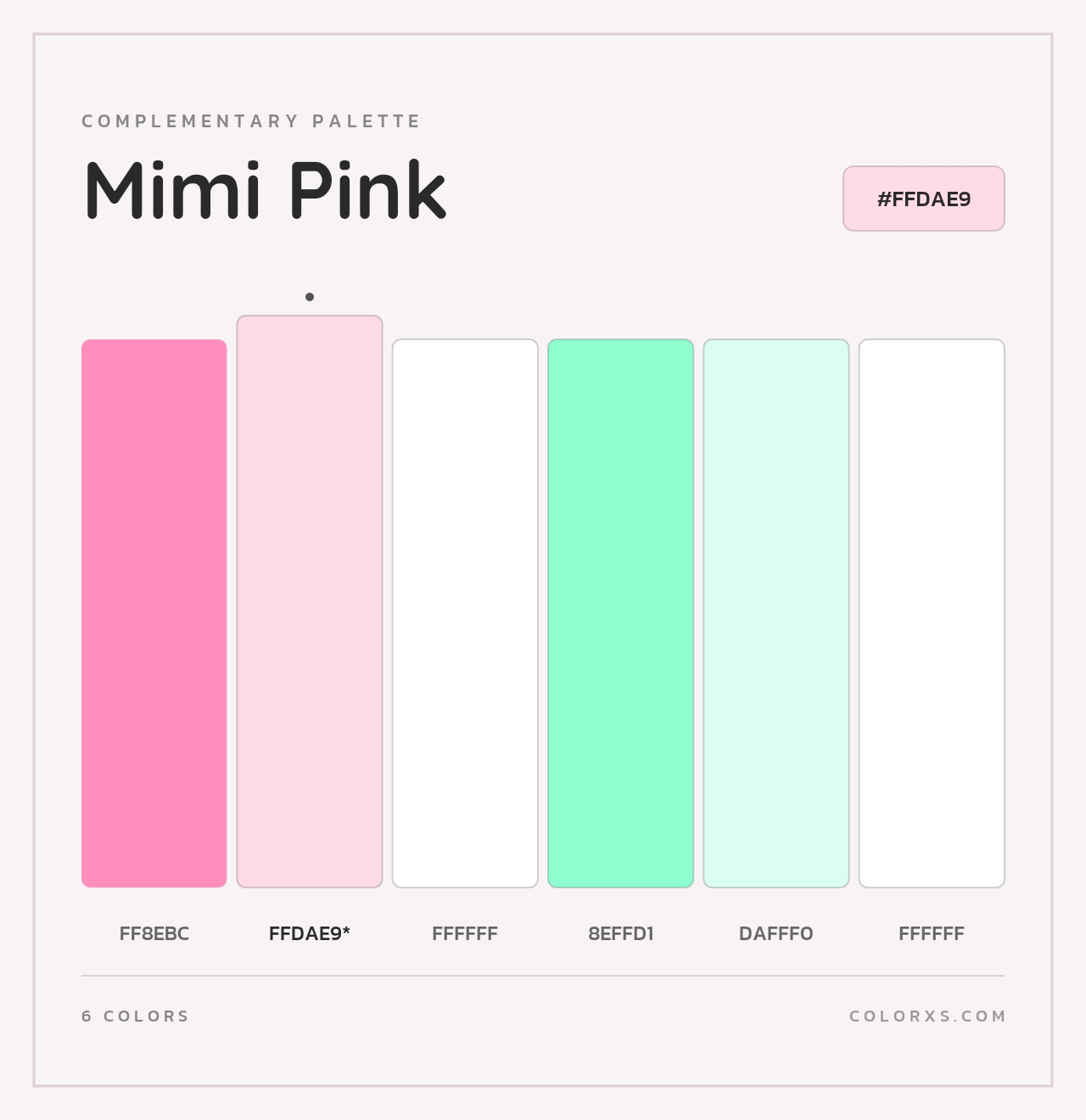 Mimi Pink - Complementary Color Palette