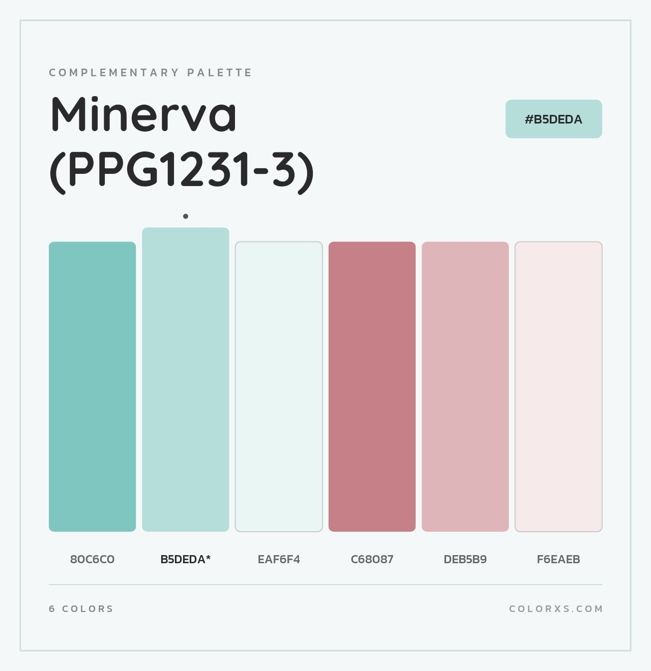 Minerva (PPG1231-3) - Complementary Color Palette
