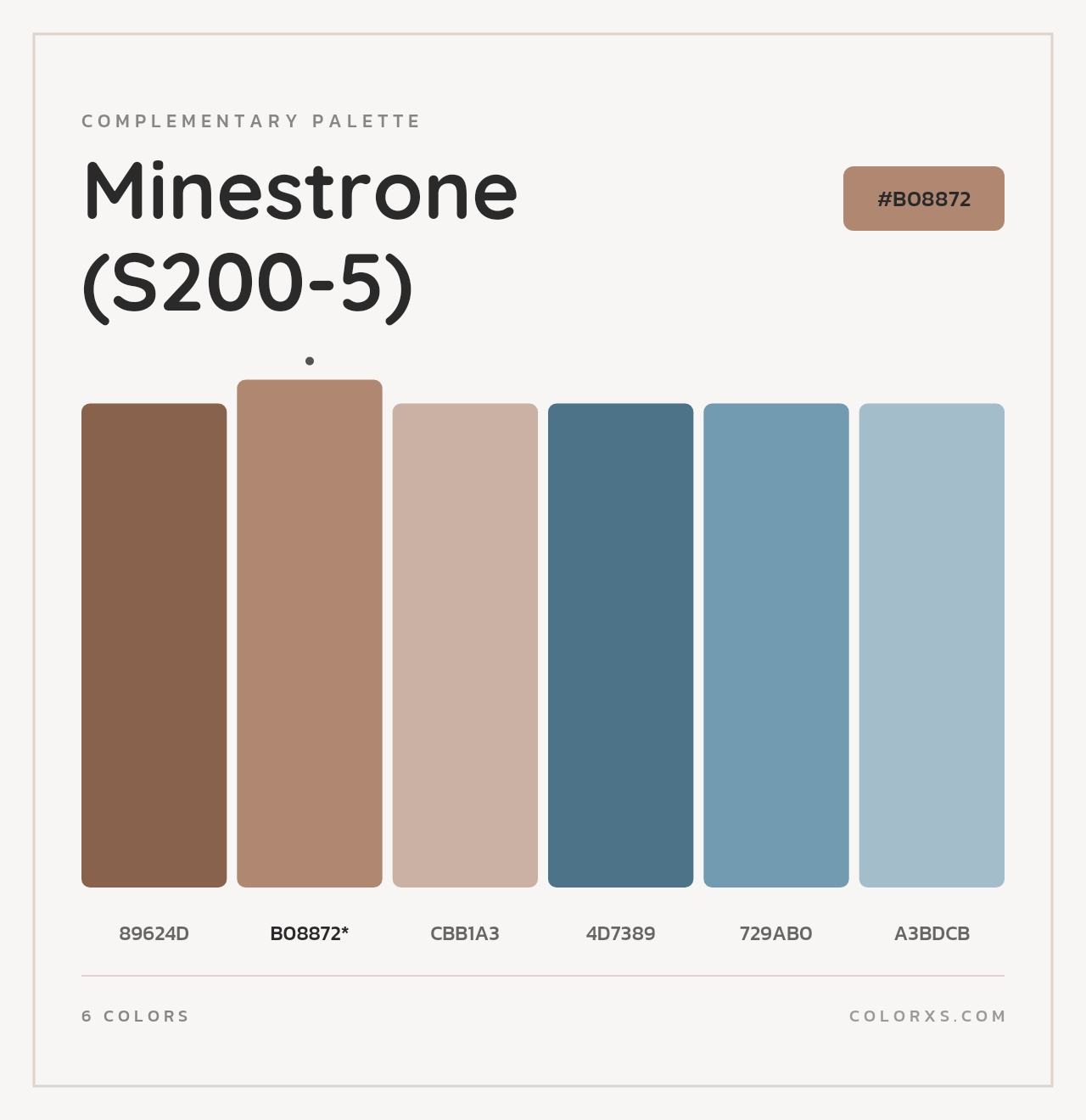 Minestrone (S200-5) - Complementary Color Palette