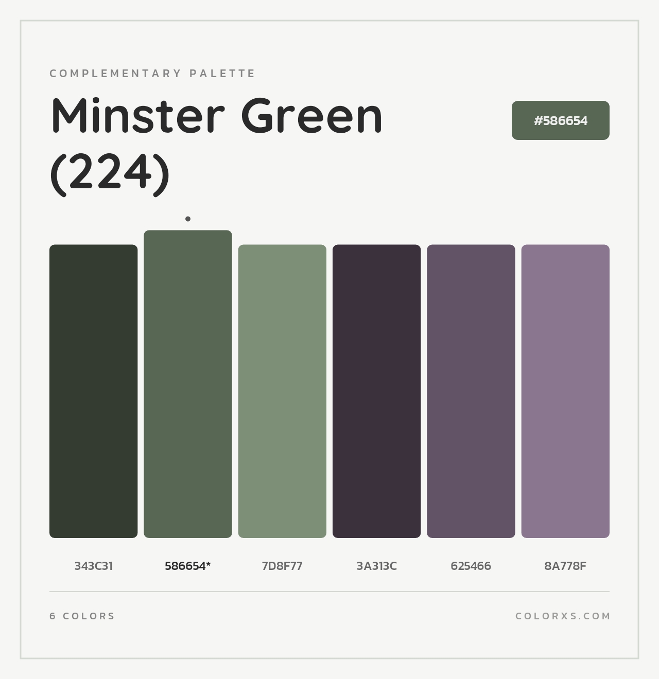 Minster Green (224) - Complementary Color Palette