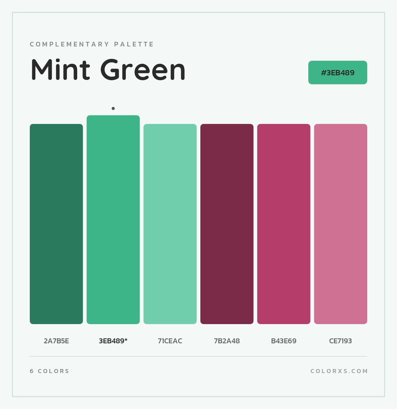 Mint Green - Complementary Color Palette