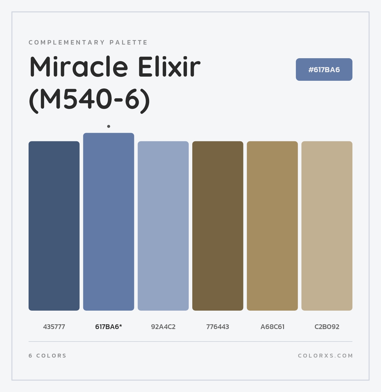 Miracle Elixir (M540-6) - Complementary Color Palette