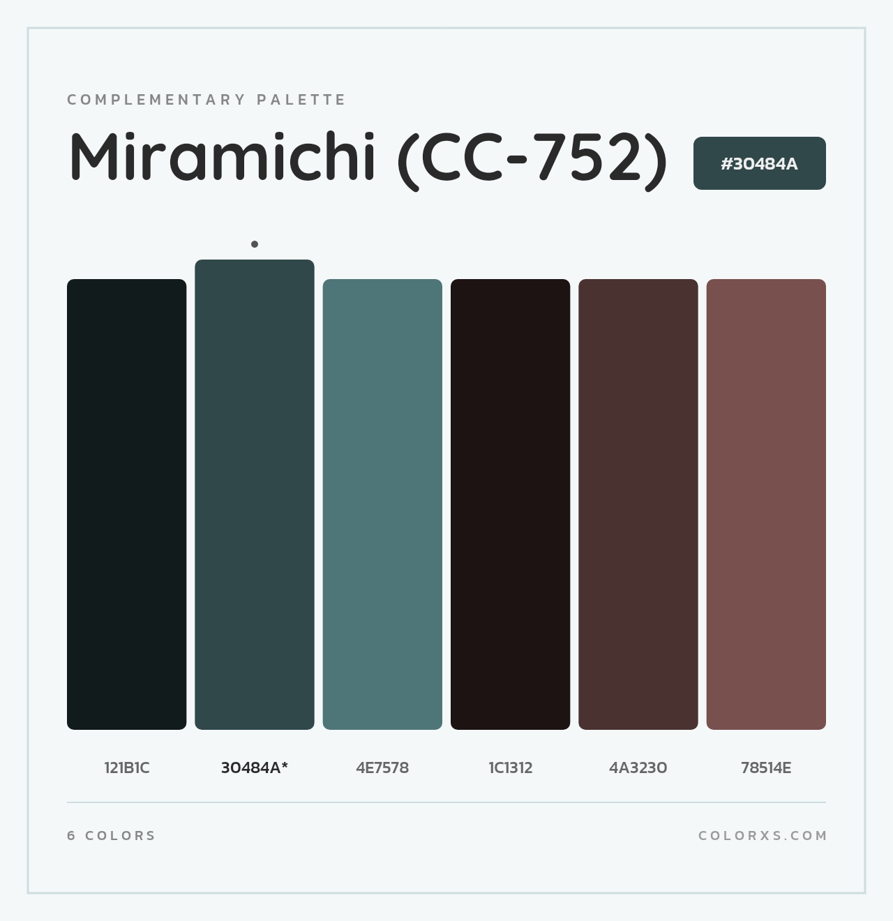 Miramichi (CC-752) - Complementary Color Palette