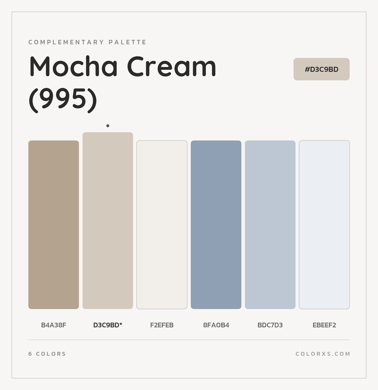 Mocha Cream (995) - Complementary Color Palette