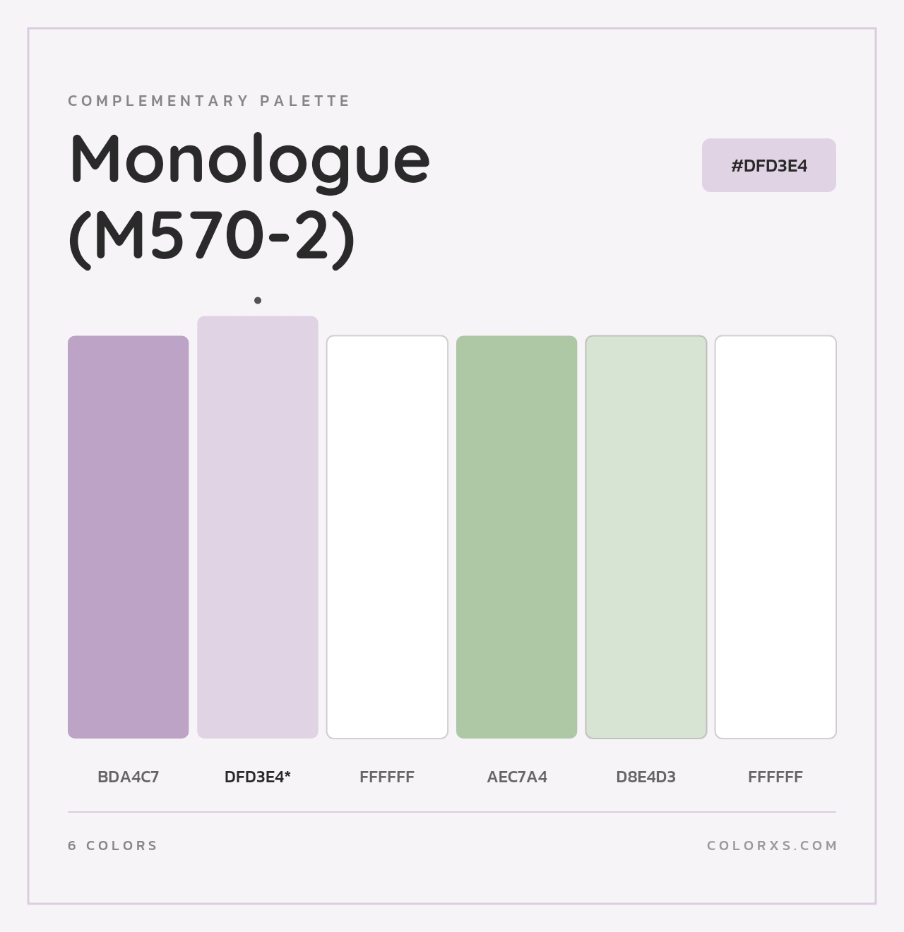 Monologue (M570-2) - Complementary Color Palette