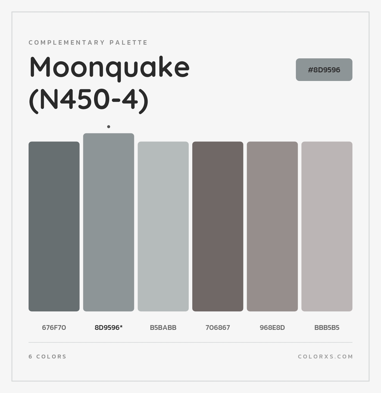 Moonquake (N450-4) - Complementary Color Palette