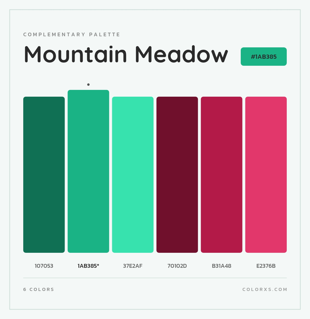 Mountain Meadow - Complementary Color Palette