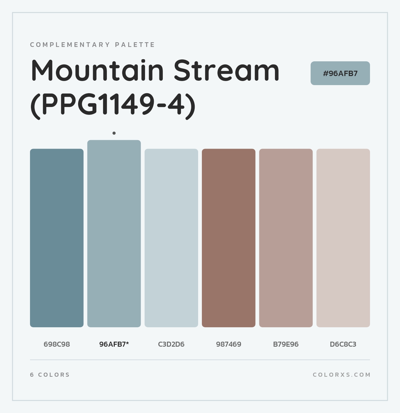 Mountain Stream (PPG1149-4) - Complementary Color Palette