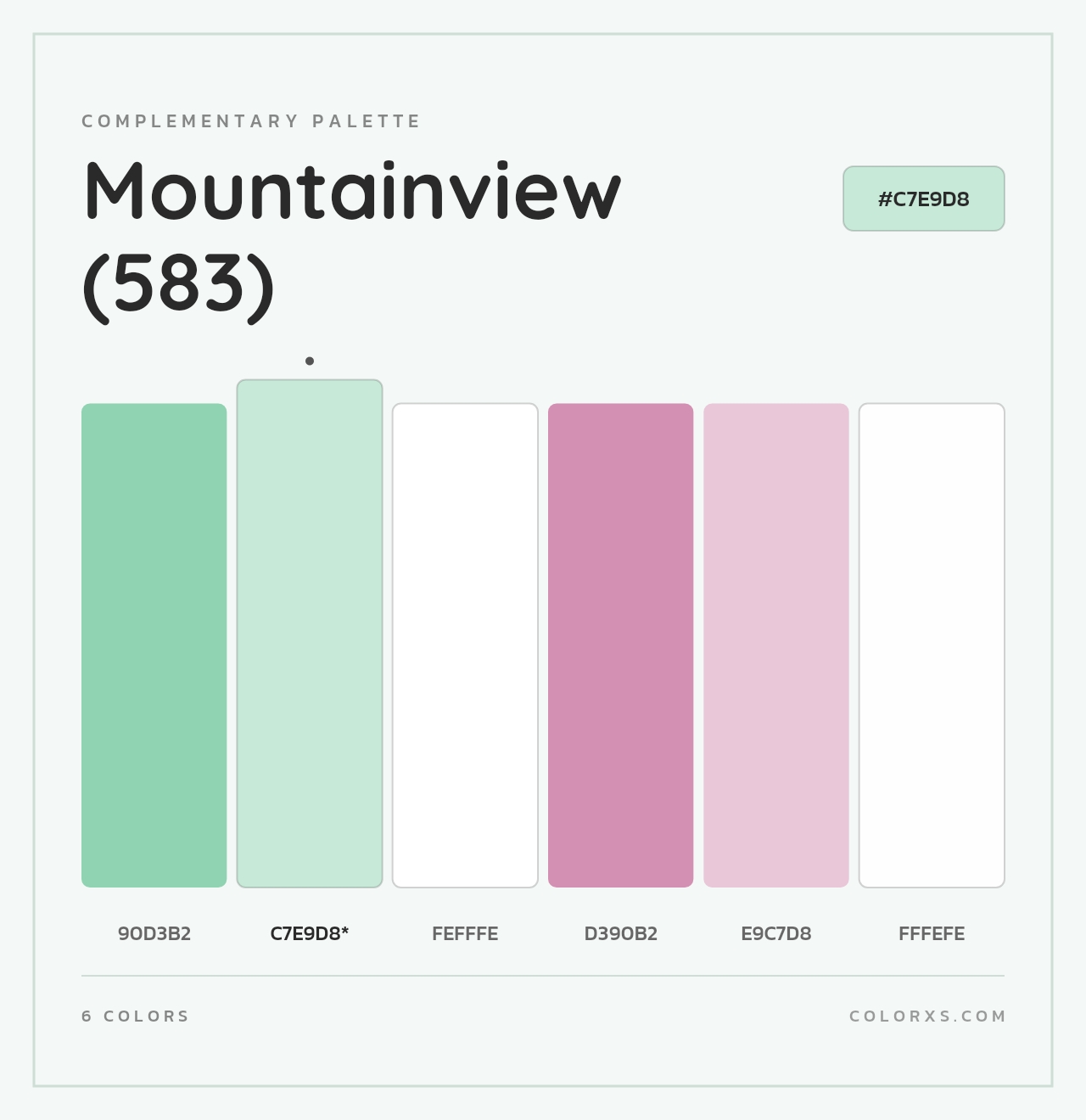 Mountainview (583) - Complementary Color Palette