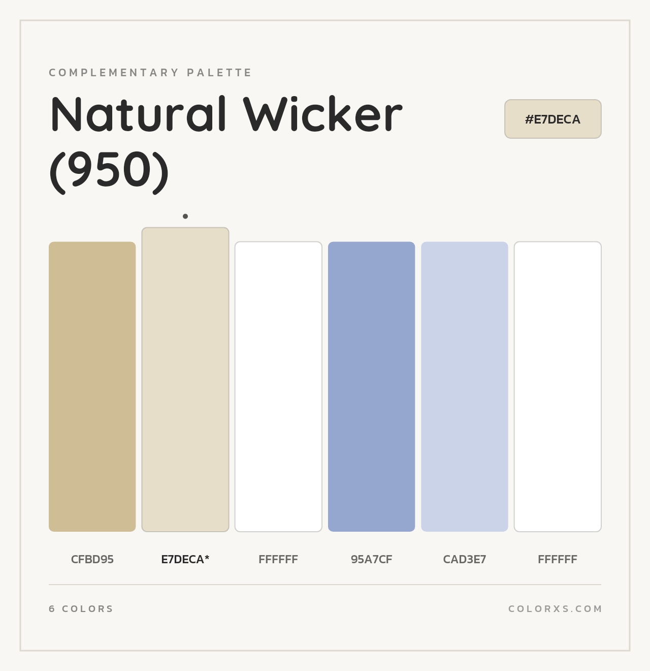 Natural Wicker (950) - Complementary Color Palette