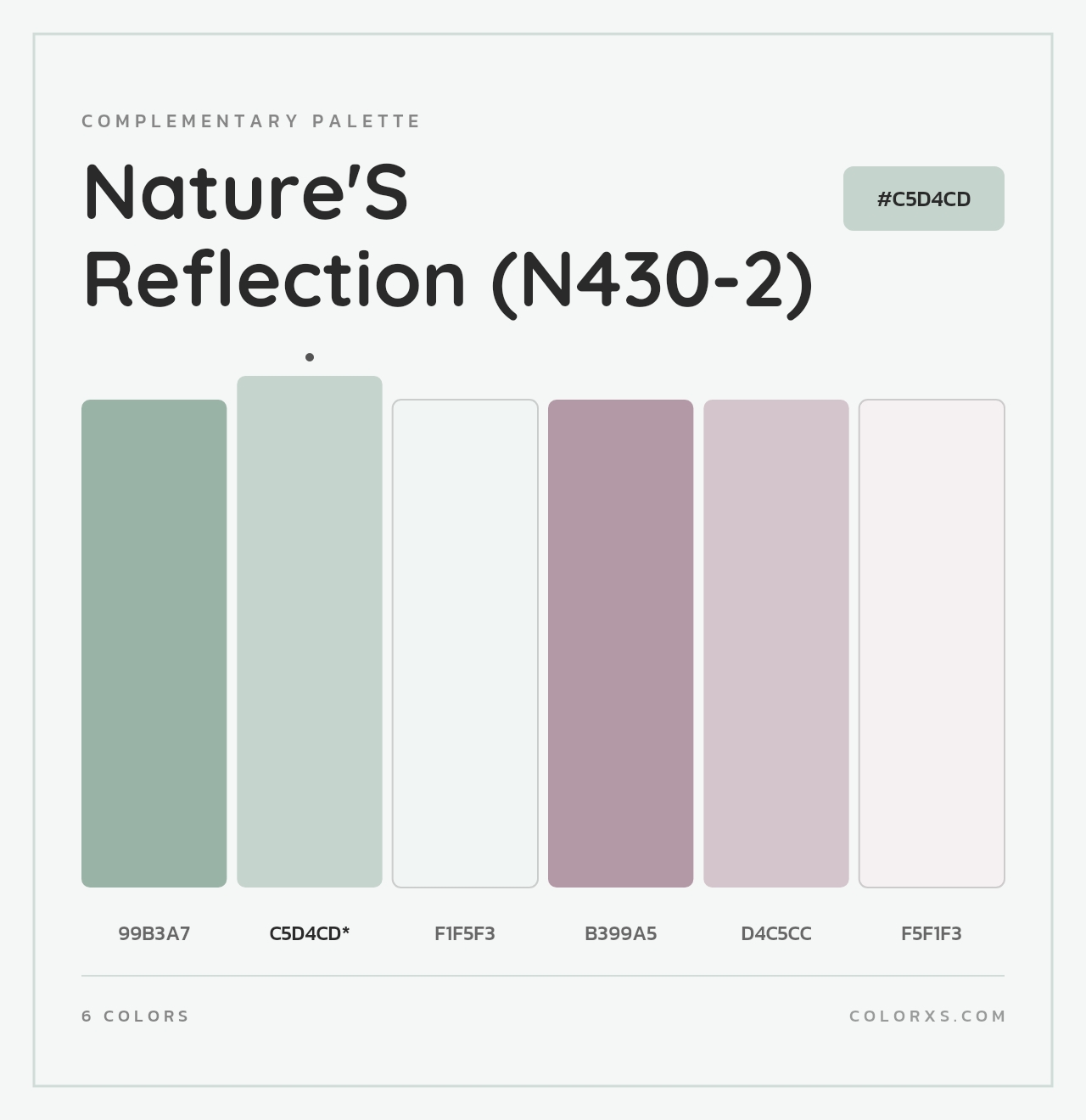 Nature'S Reflection (N430-2) - Complementary Color Palette