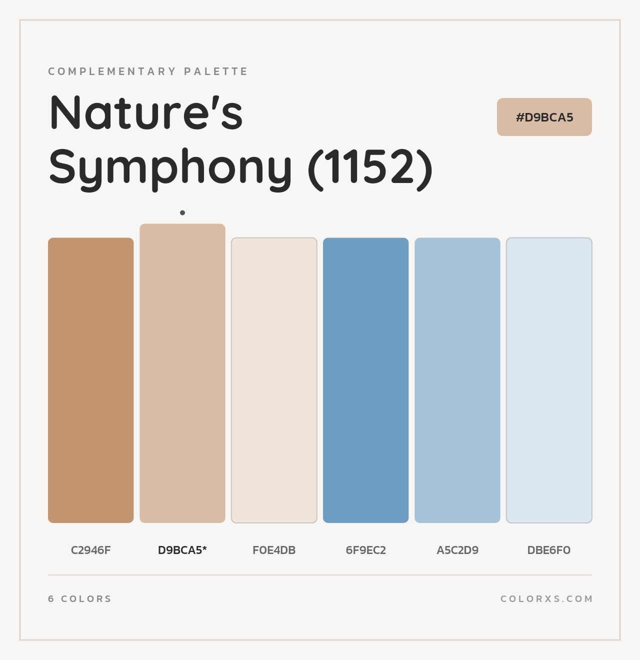 Nature's Symphony (1152) - Complementary Color Palette