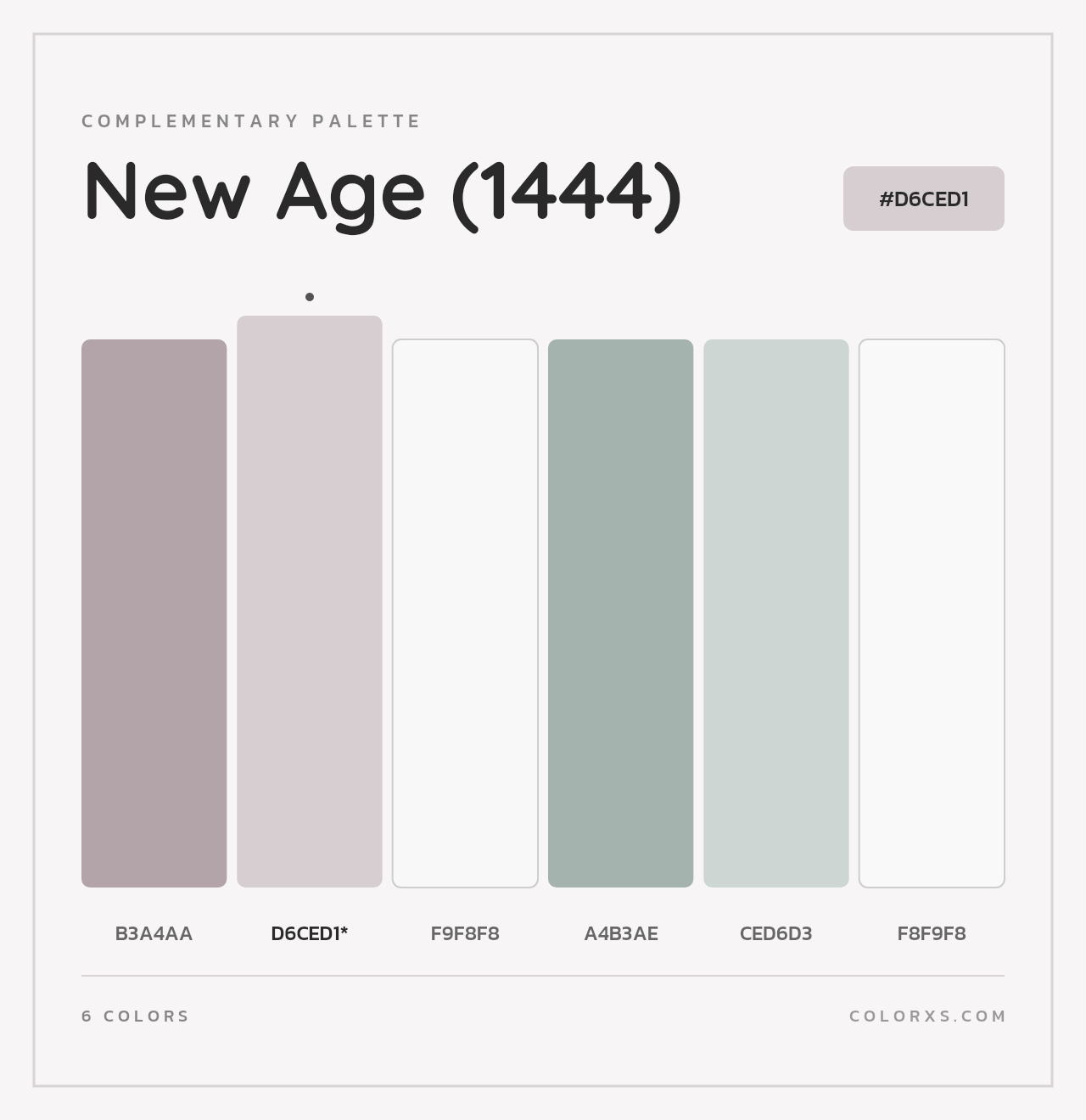 New Age (1444) - Complementary Color Palette