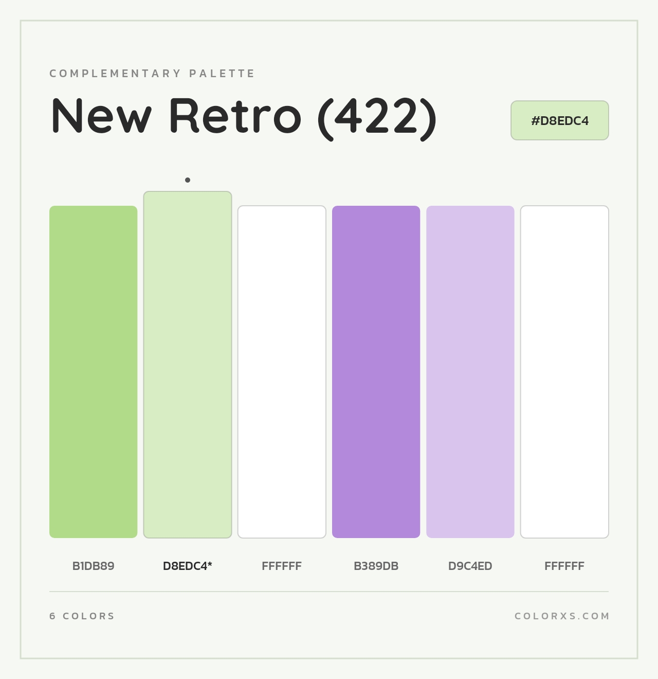 New Retro (422) - Complementary Color Palette