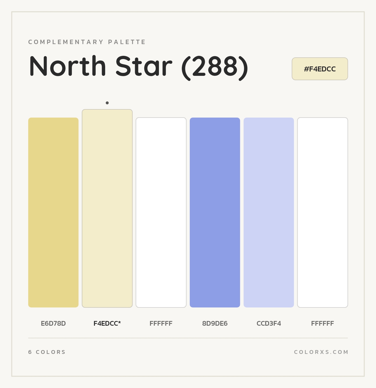 North Star (288) - Complementary Color Palette