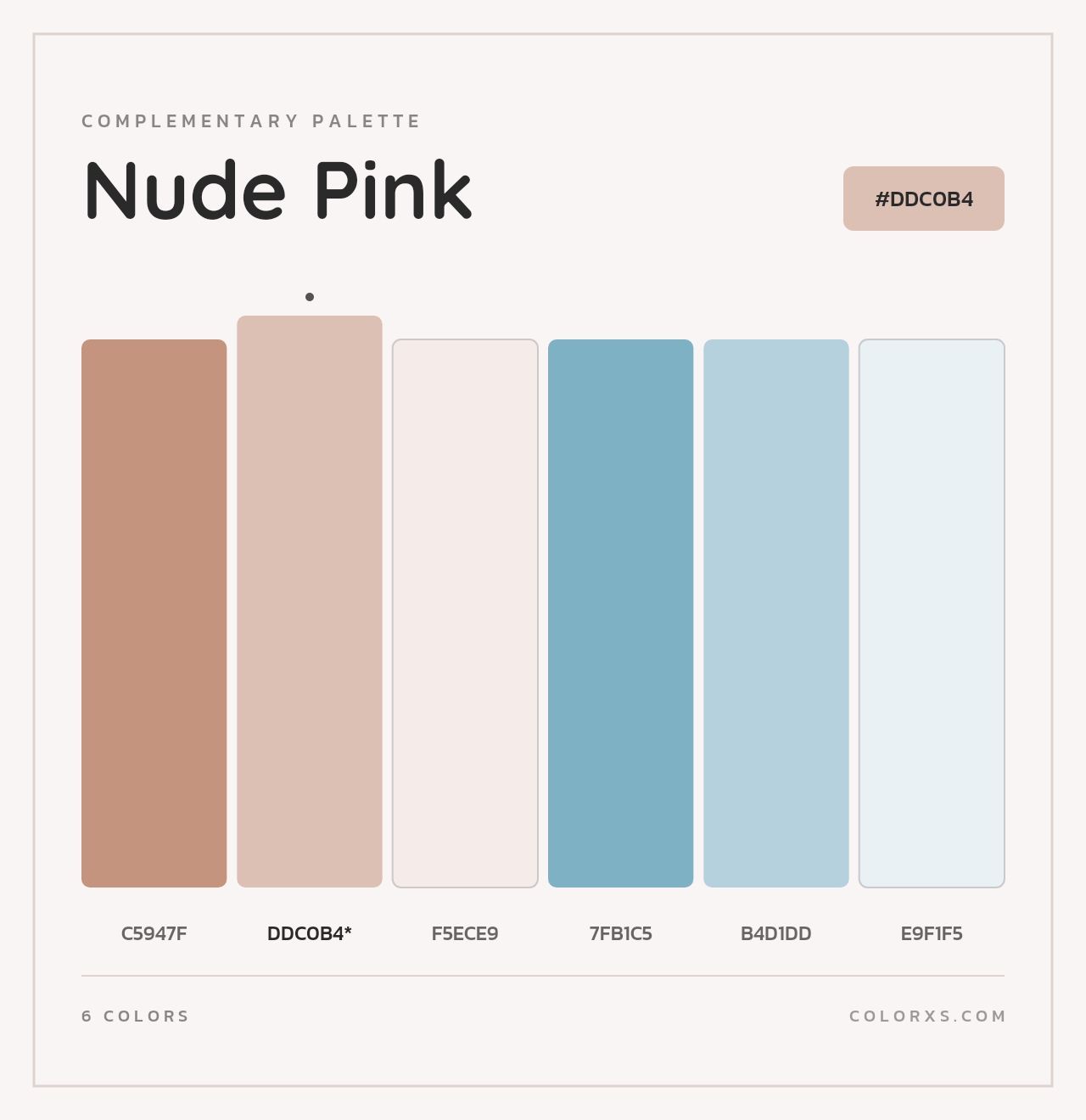 Nude Pink - Complementary Color Palette