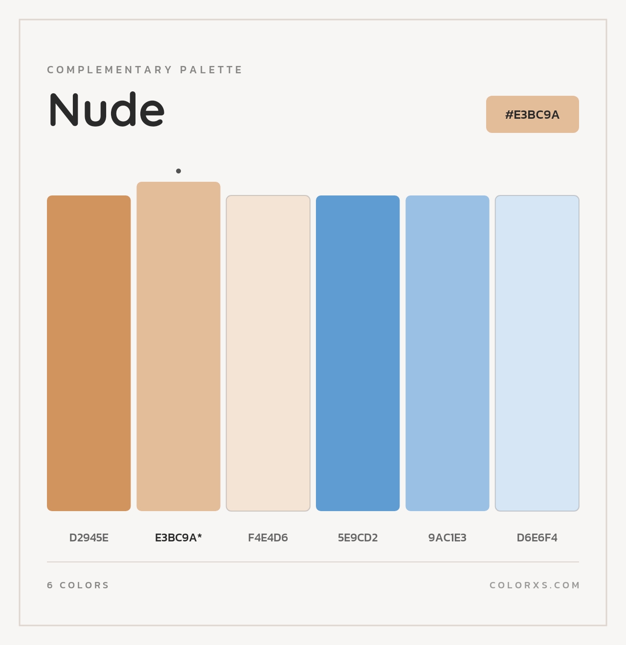 Nude - Complementary Color Palette