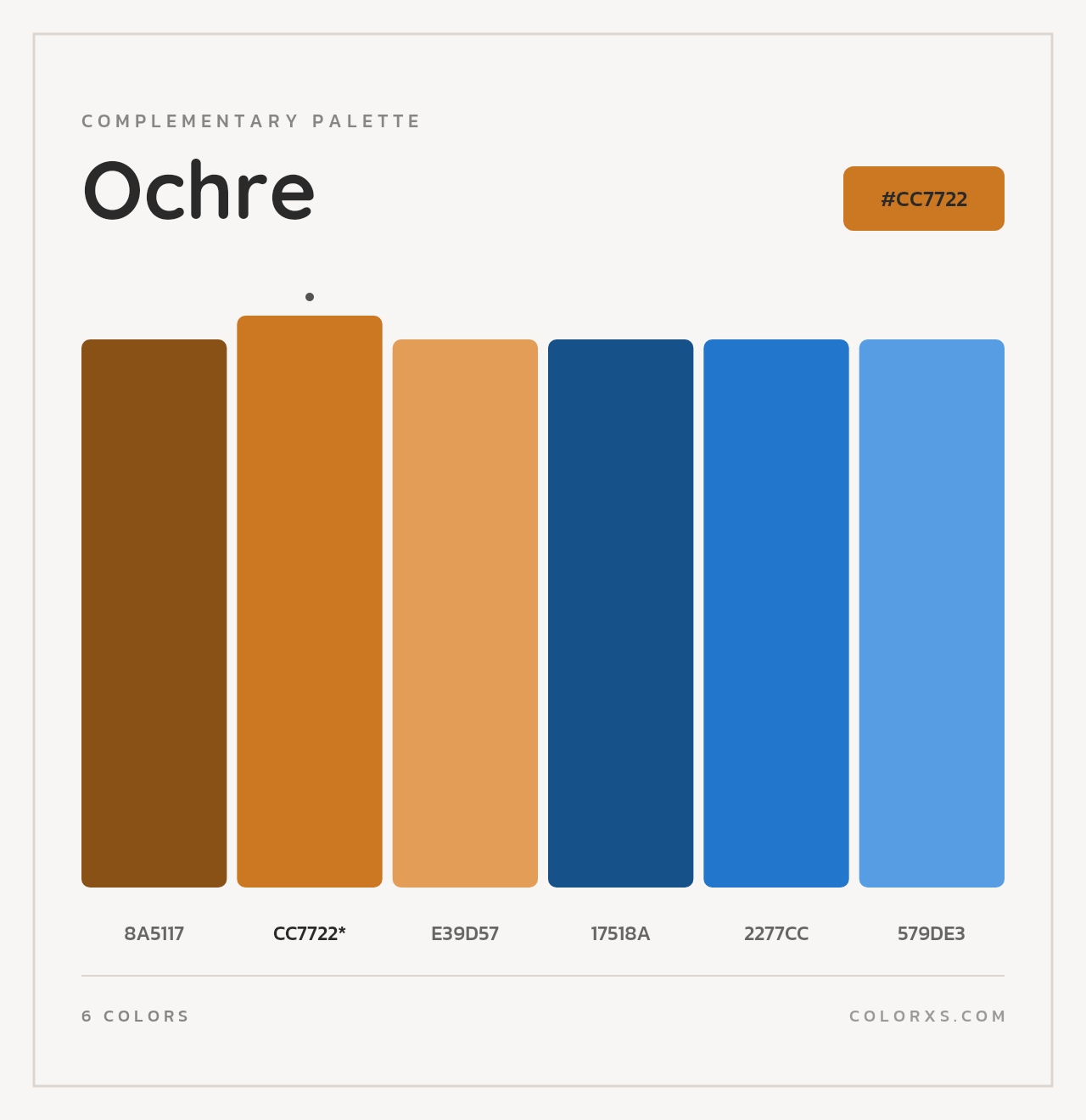 Ochre - Complementary Color Palette