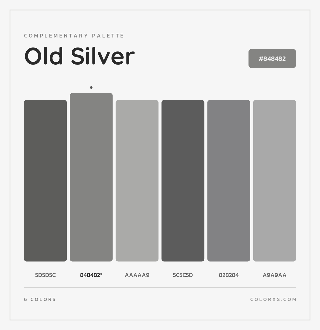 Old Silver - Complementary Color Palette