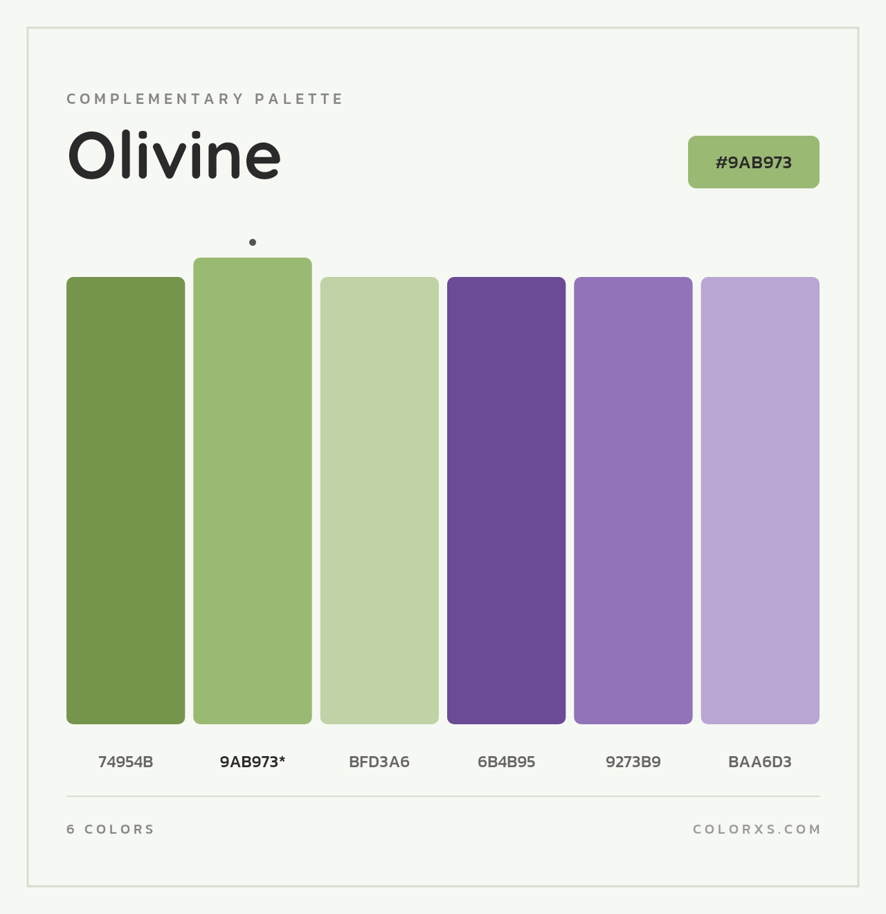 Olivine - Complementary Color Palette