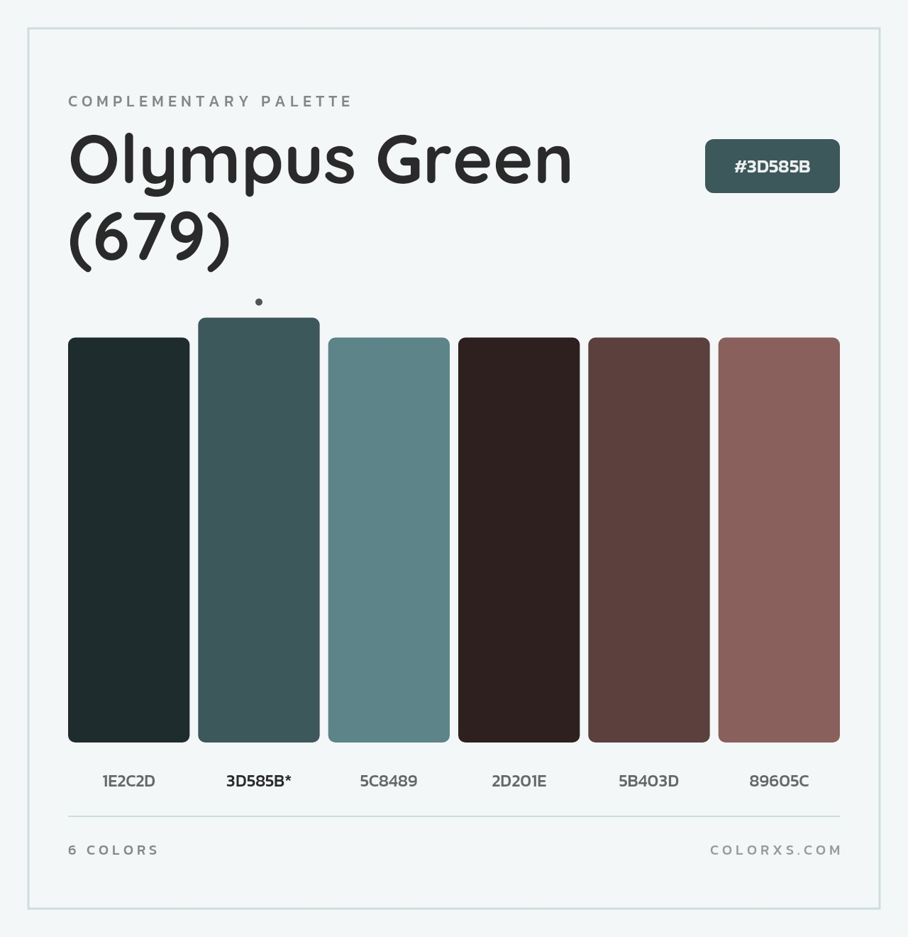 Olympus Green (679) - Complementary Color Palette