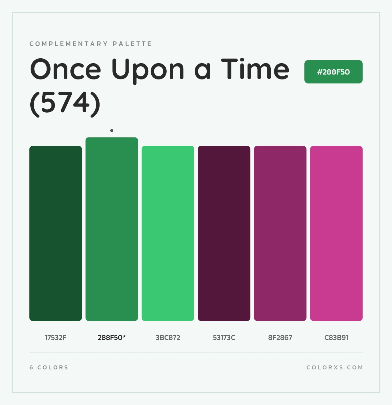 Once Upon a Time (574) - Complementary Color Palette