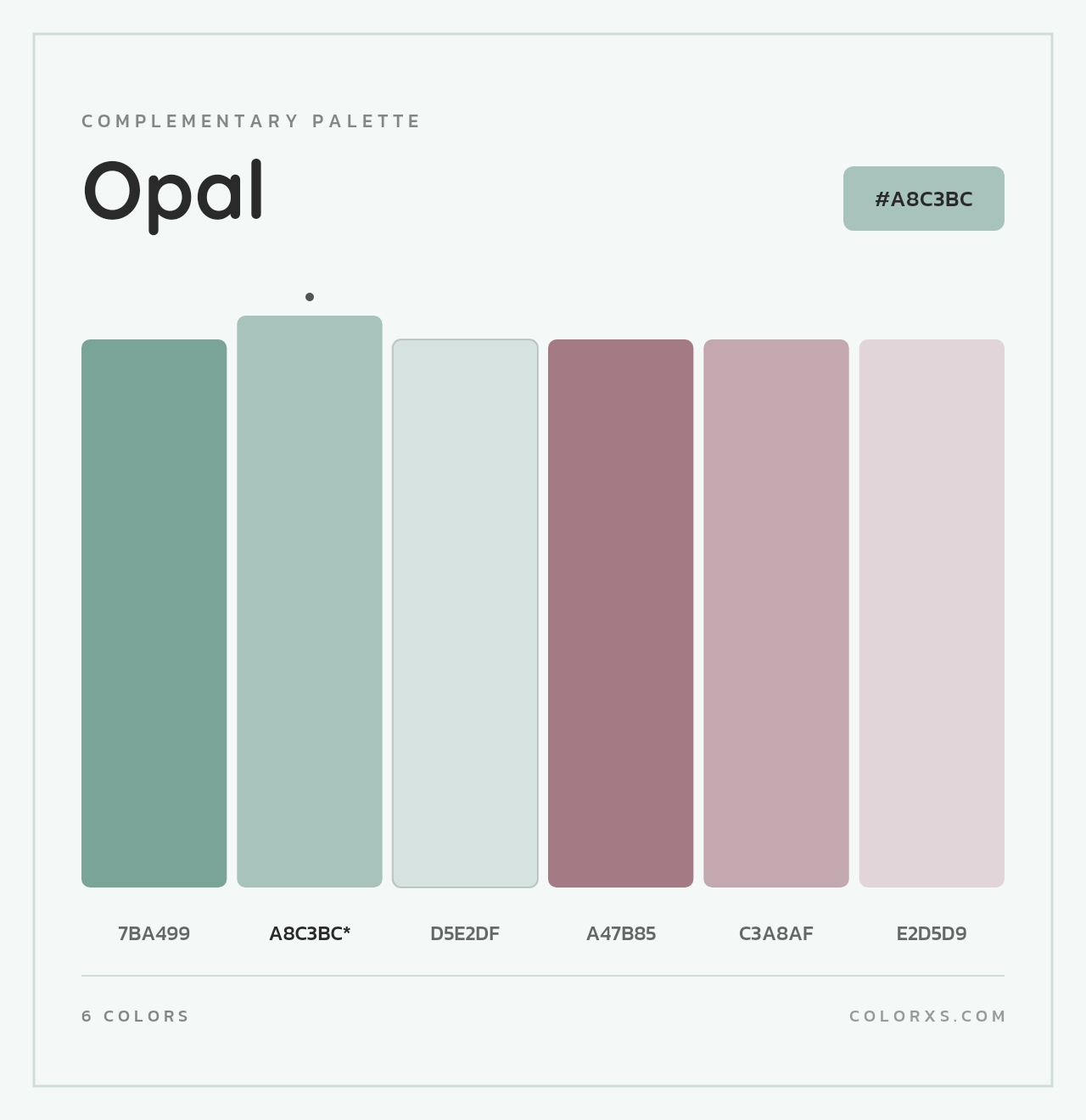 Opal - Complementary Color Palette