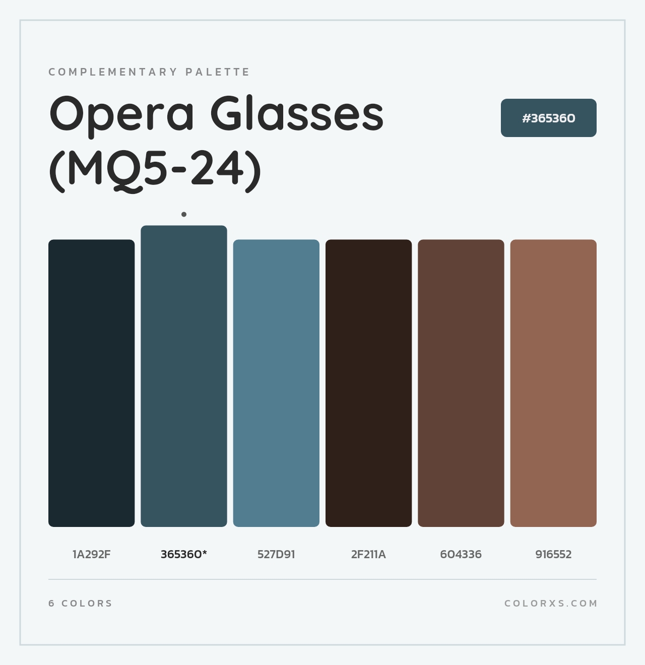 Opera Glasses (MQ5-24) - Complementary Color Palette