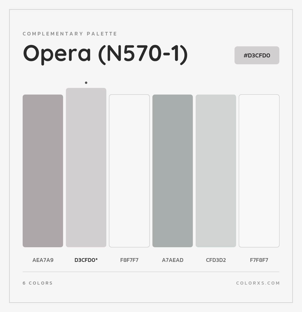 Opera (N570-1) - Complementary Color Palette