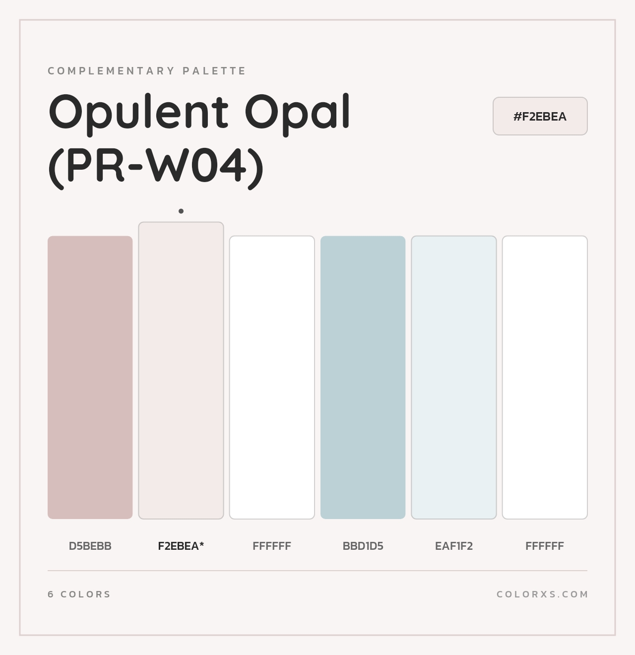 Opulent Opal (PR-W04) - Complementary Color Palette