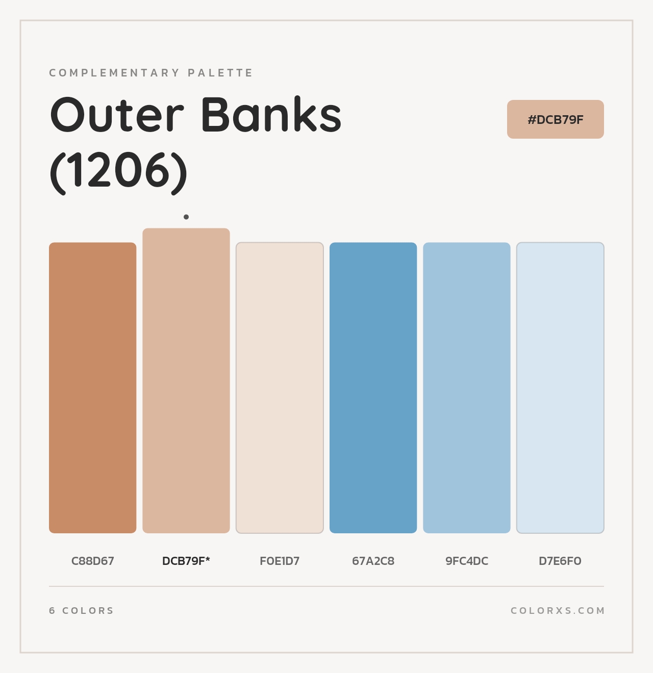 Outer Banks (1206) - Complementary Color Palette