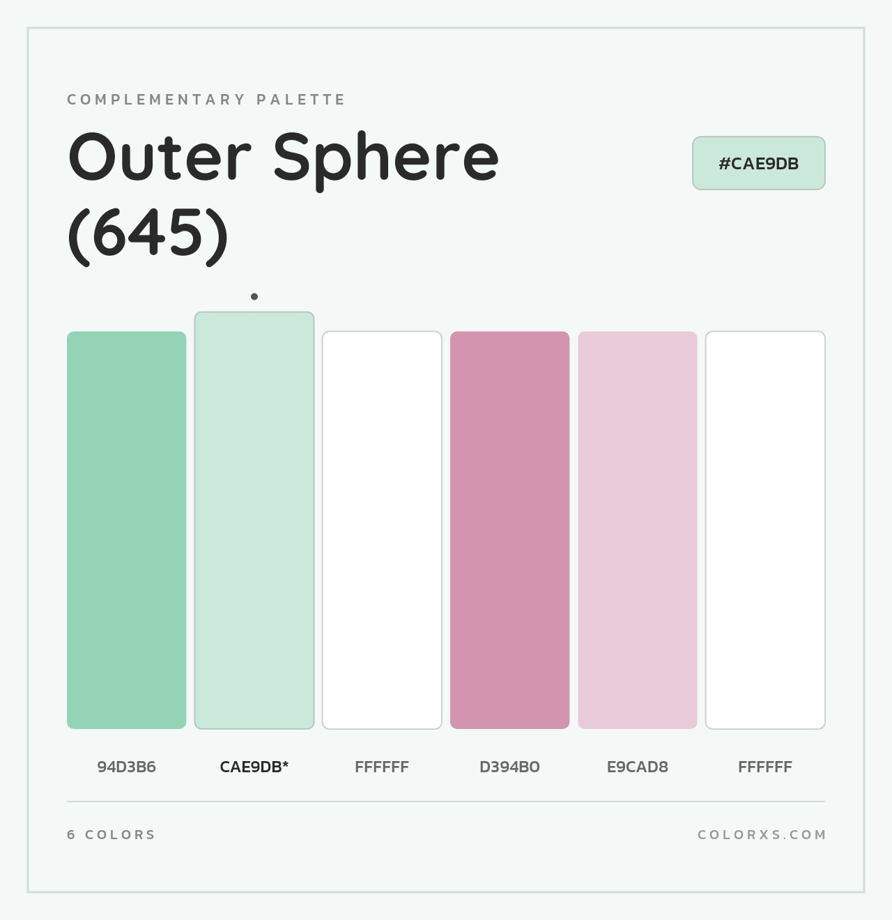 Outer Sphere (645) - Complementary Color Palette