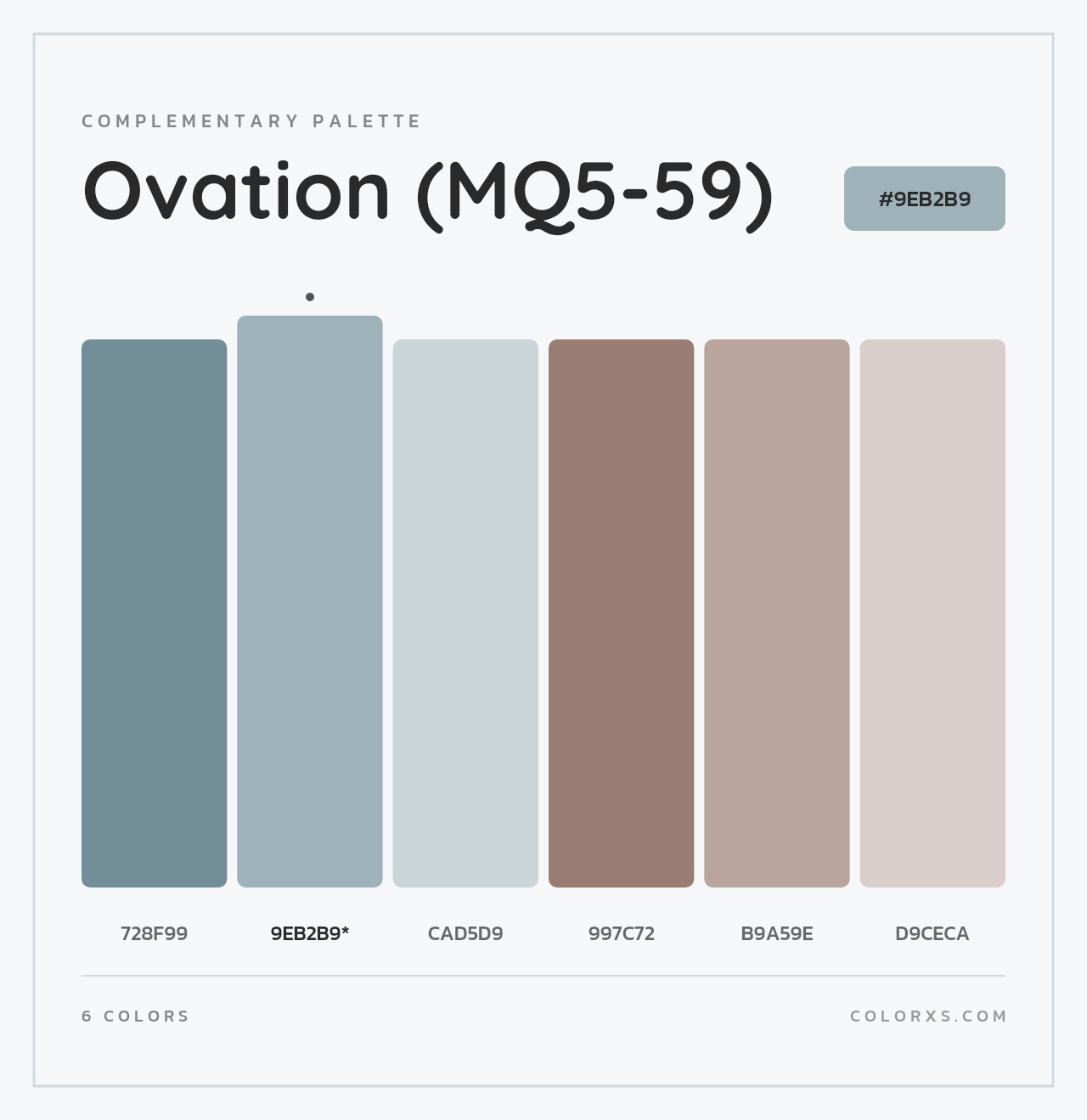 Ovation (MQ5-59) - Complementary Color Palette