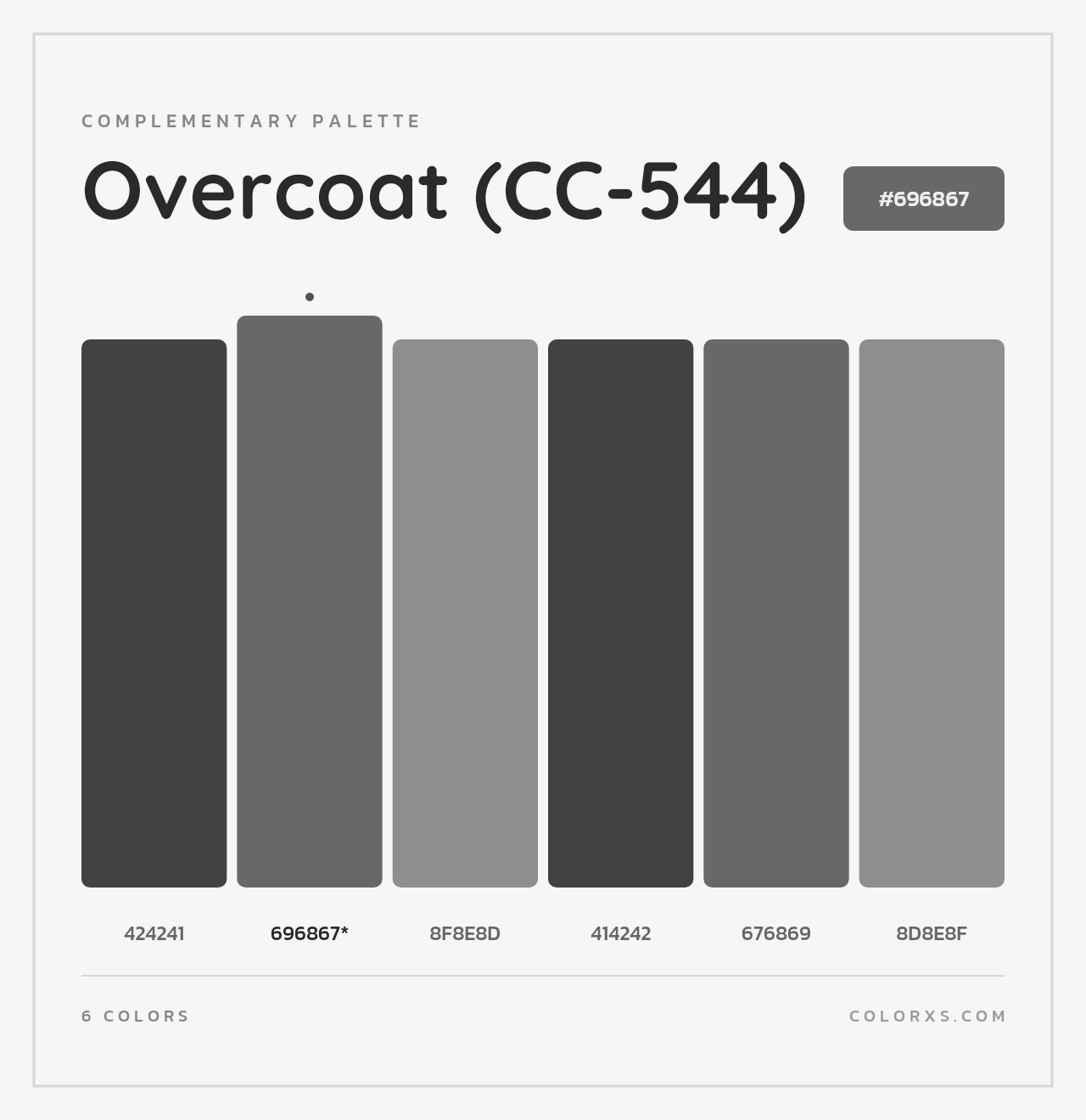 Overcoat (CC-544) - Complementary Color Palette