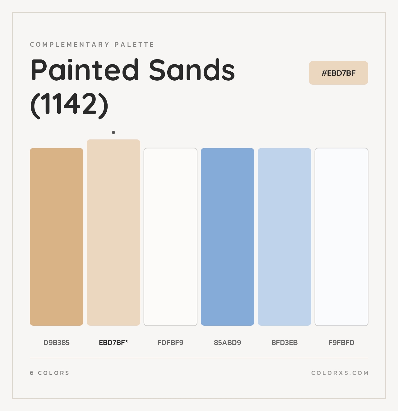 Painted Sands (1142) - Complementary Color Palette