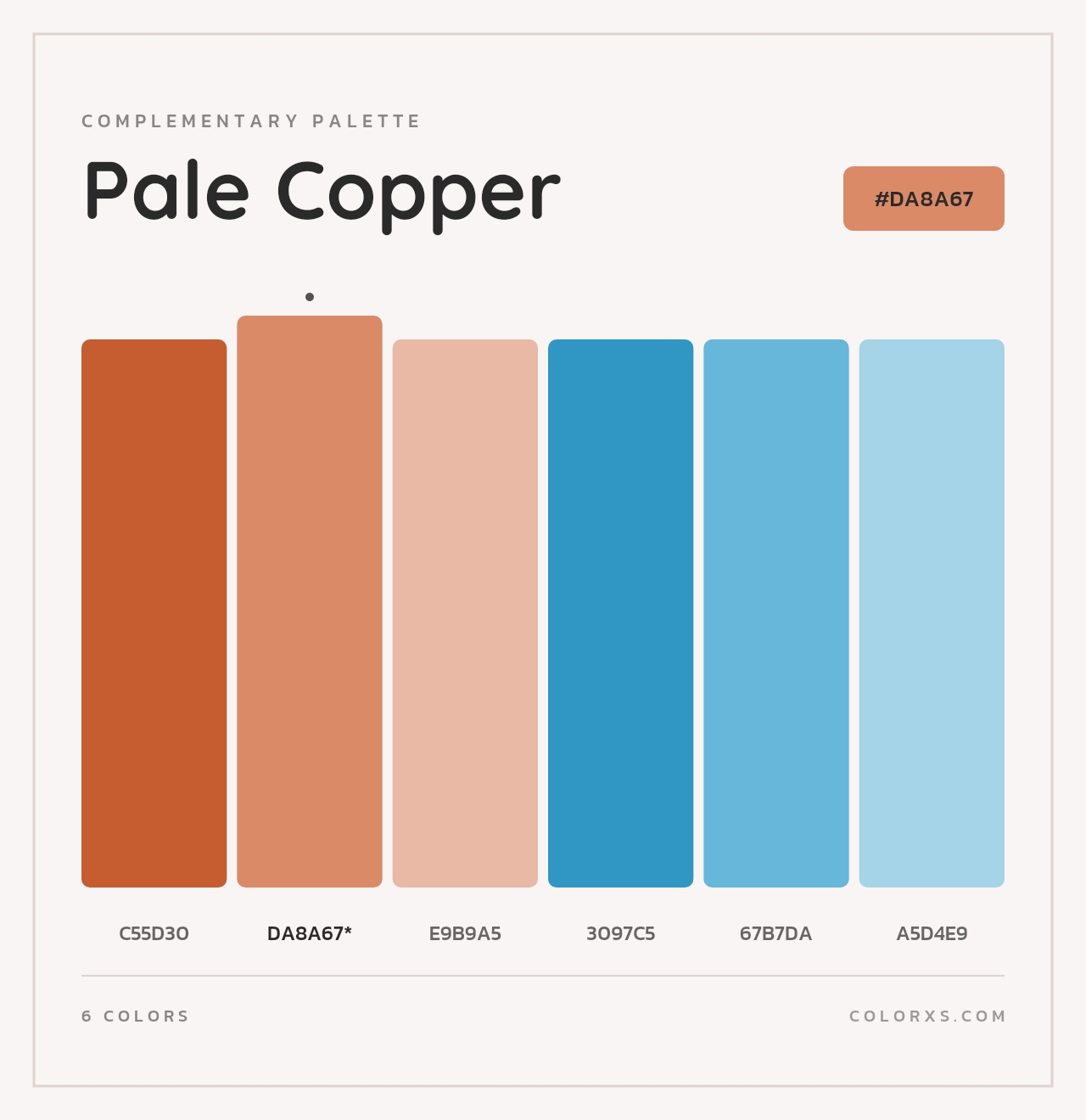 Pale Copper - Complementary Color Palette