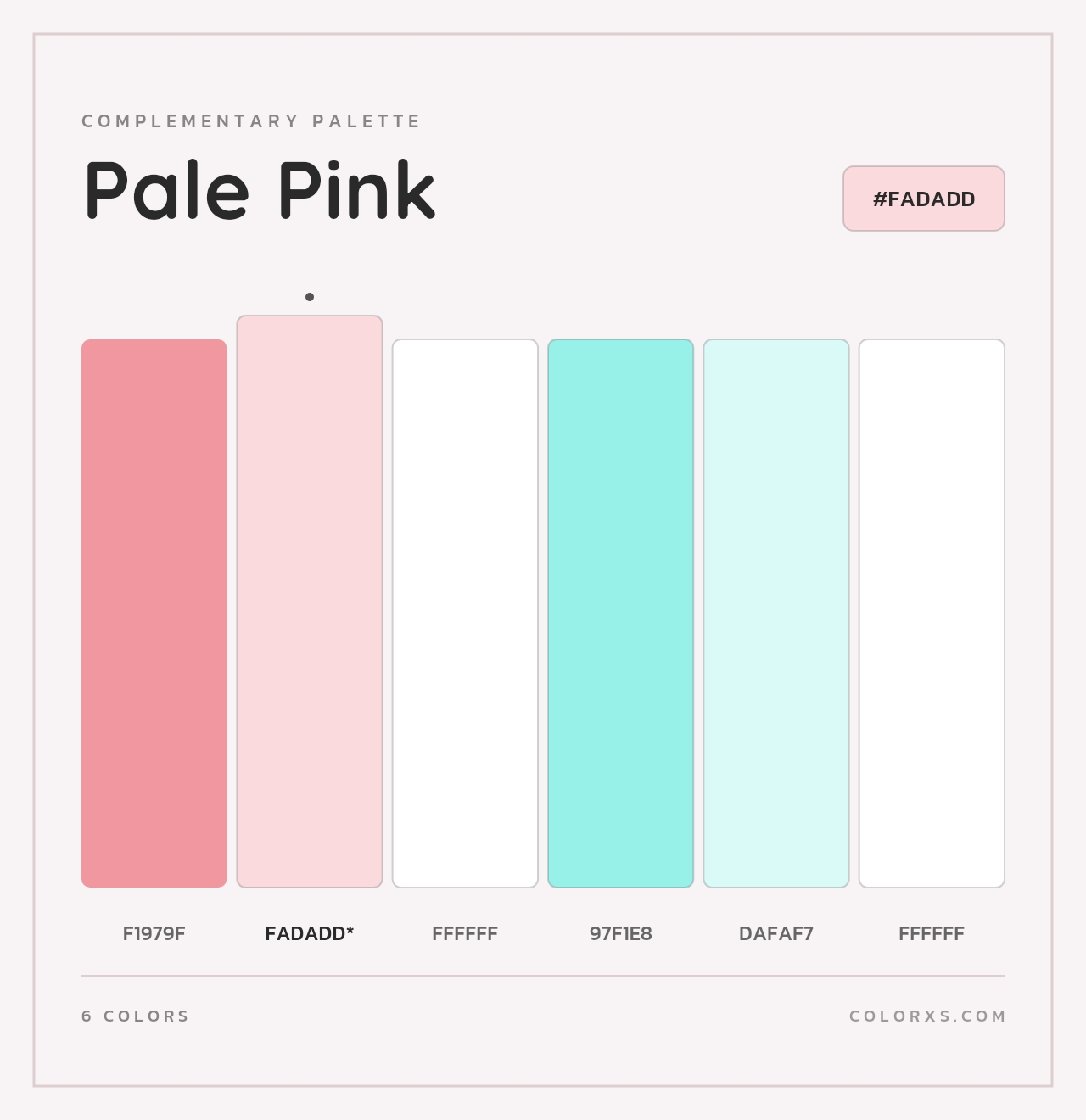 Pale Pink - Complementary Color Palette