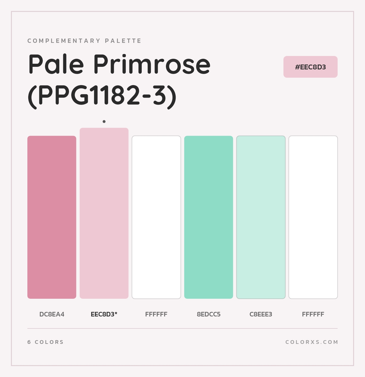 Pale Primrose (PPG1182-3) - Complementary Color Palette