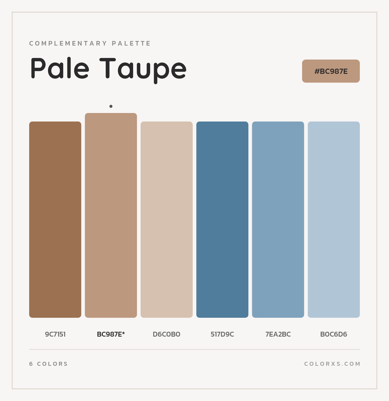 Pale Taupe - Complementary Color Palette