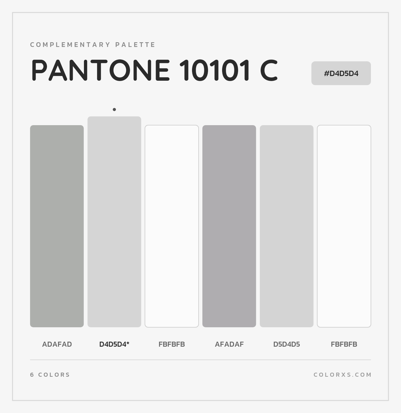 PANTONE 10101 C - Complementary Color Palette