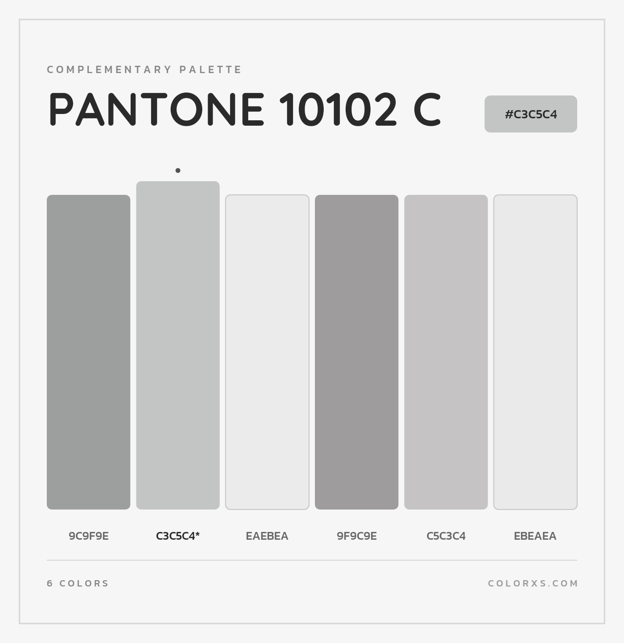 PANTONE 10102 C - Complementary Color Palette