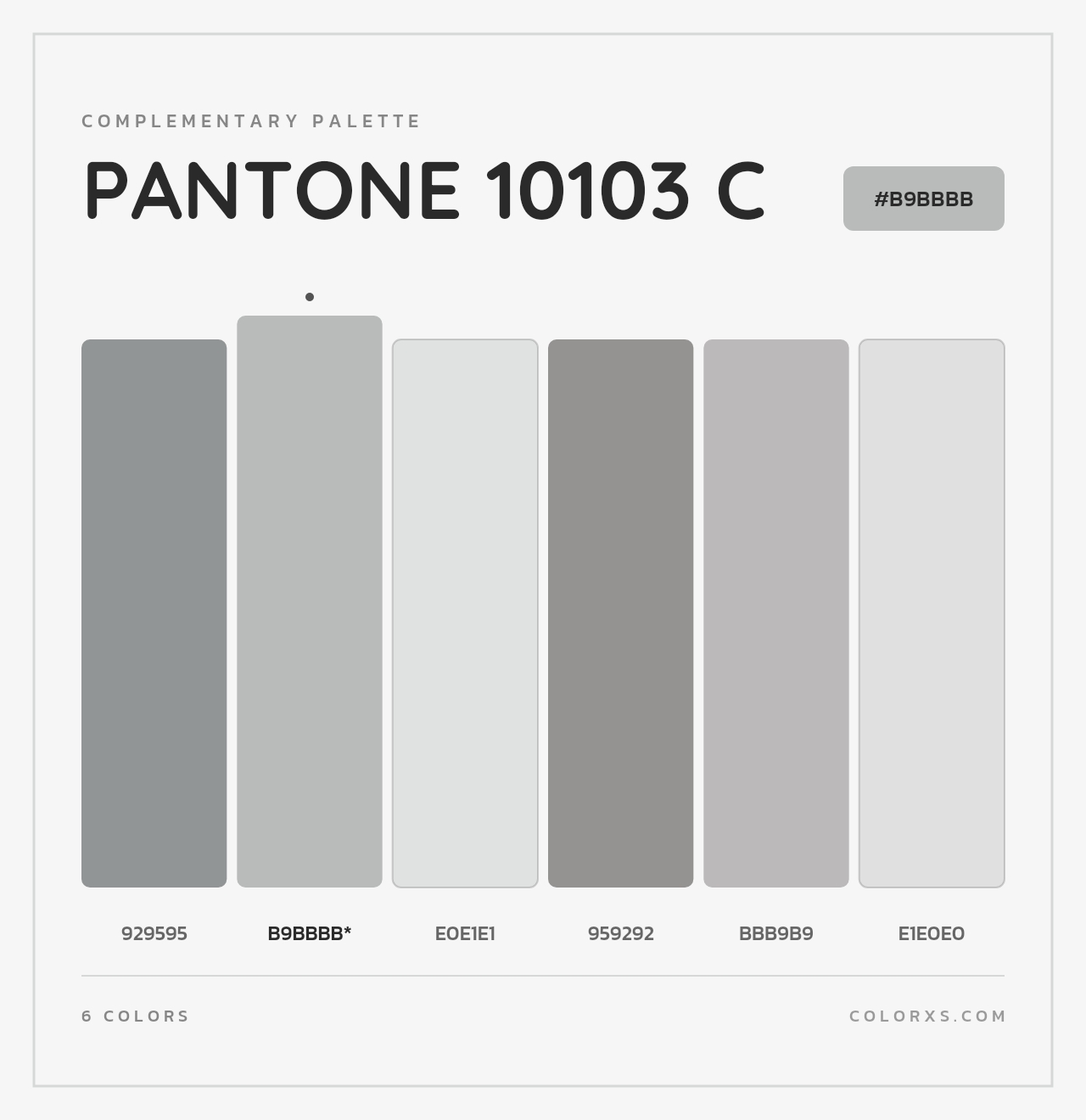 PANTONE 10103 C - Complementary Color Palette