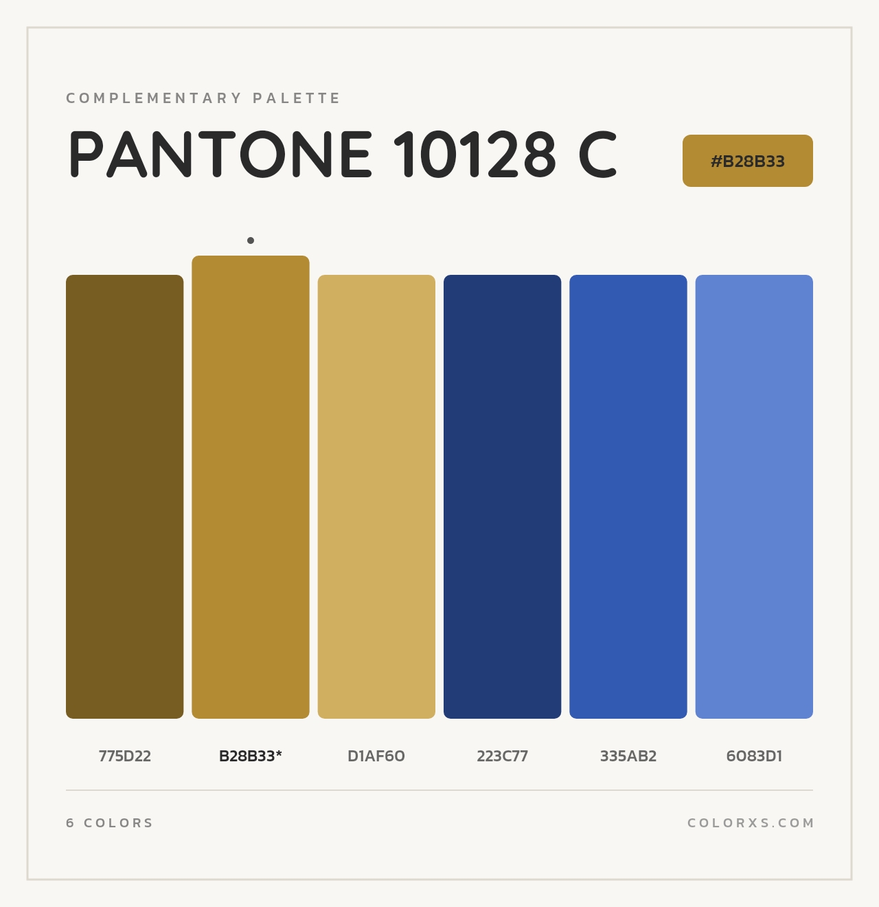 PANTONE 10128 C - Complementary Color Palette