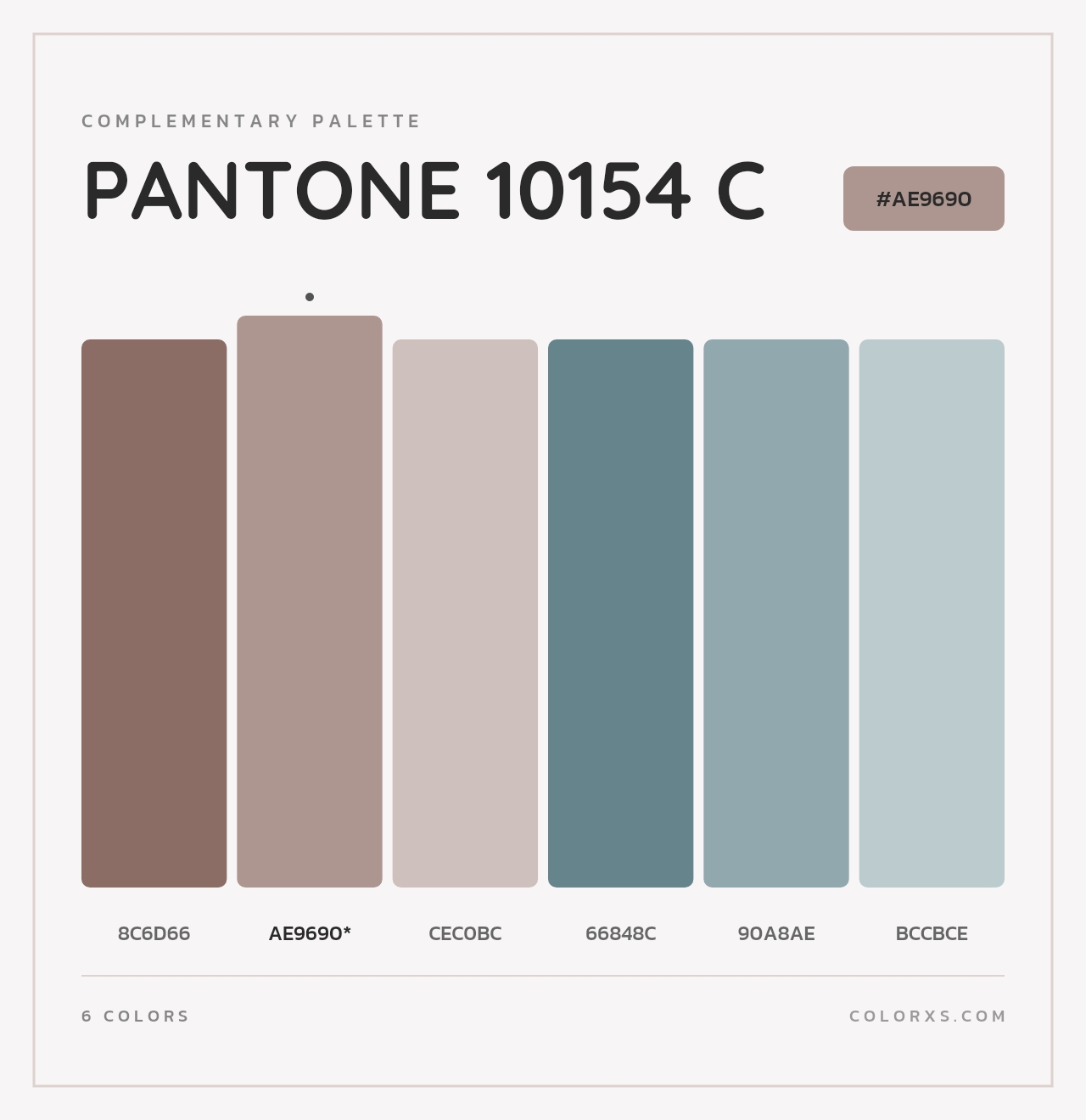 PANTONE 10154 C - Complementary Color Palette