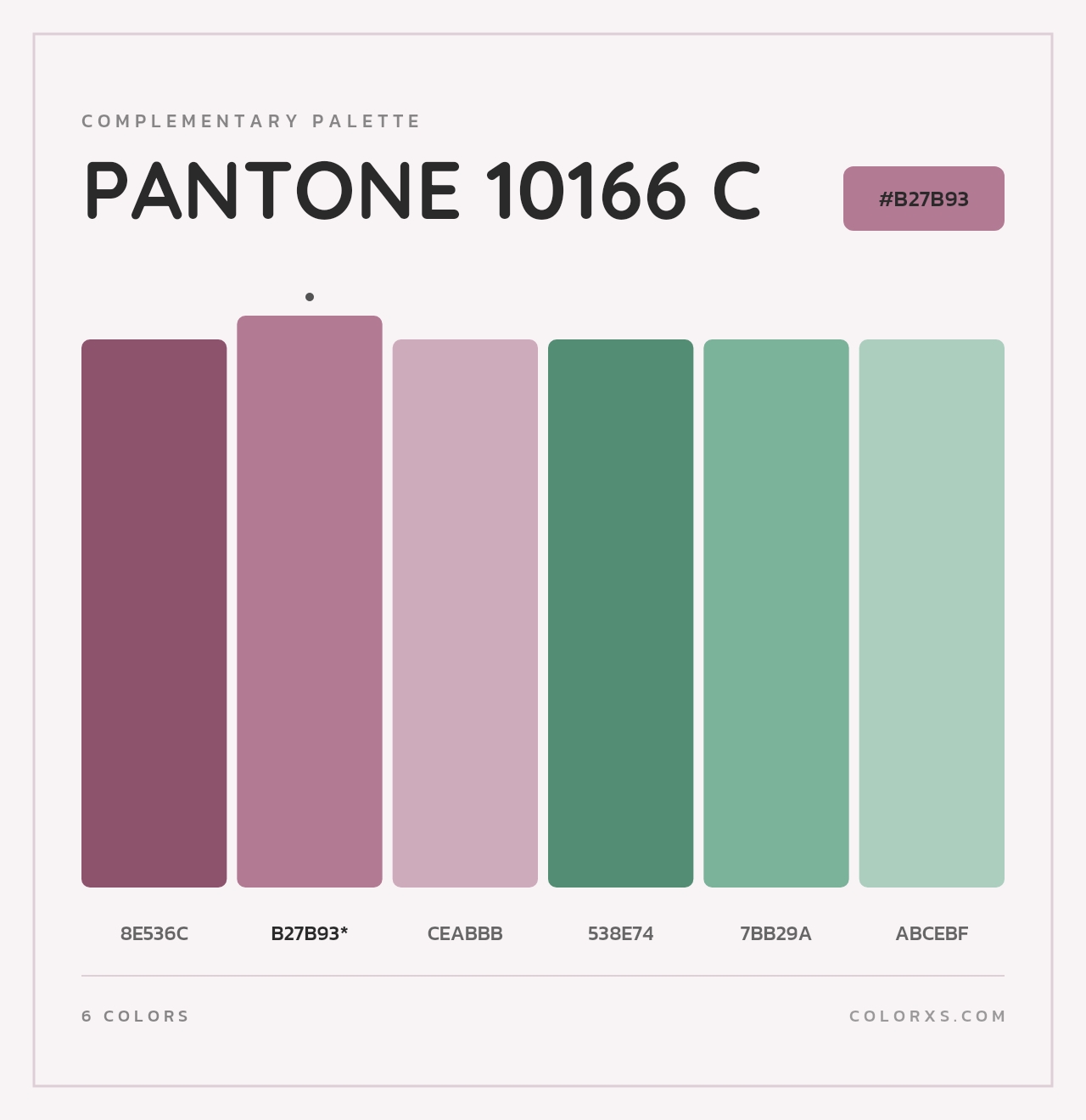 PANTONE 10166 C - Complementary Color Palette